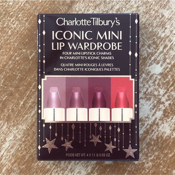 New! Charlotte Tilbury's Iconic Mini Lip Wardrobe 4 Lipsticks - Picture 10 of 13